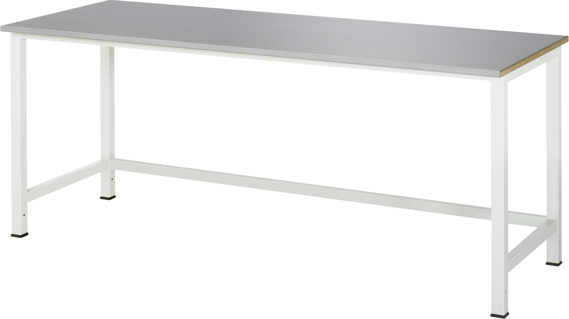 Werktisch mit Edelstahlplatte
