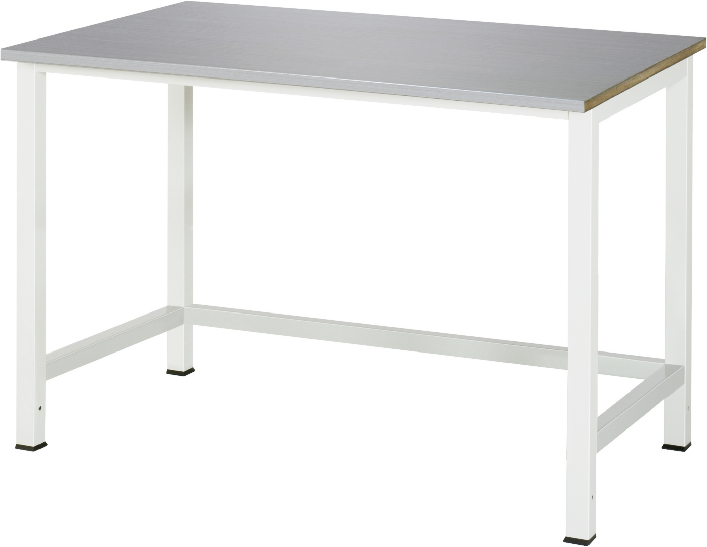 Werktisch mit Edelstahlplatte