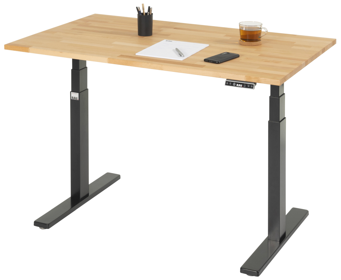 Schreibtisch adlatus 100 Buche Schwarz